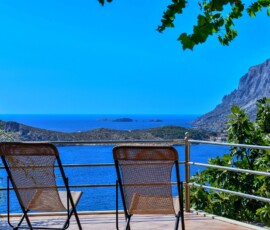 Private balcony with sea view
