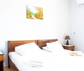 Bright and airy sleeping area