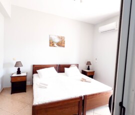 Spacious bedroom with clean design